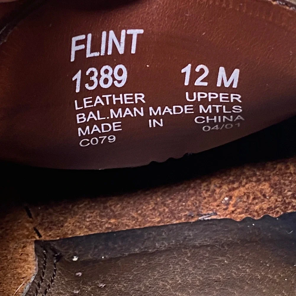 G.H. Bass Flint 1389 Men's Brown Leather Tassel Kiltie Loafers Size 12M Moc Toe
